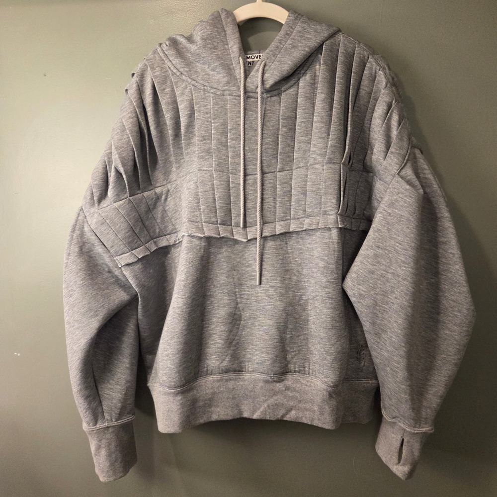 Free People Movement Women's Pick It Up Pullover Hoodie Oversized Gray Size L